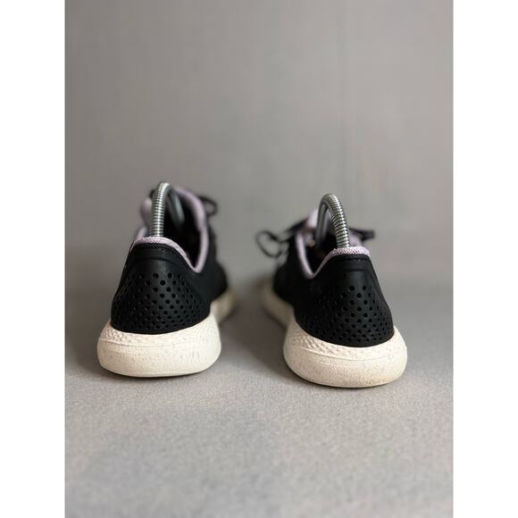 Crocs LiteRide Sneakers Women’s Size 10 Black with lilac detail. Polka dot laces - Picture 6 of 9